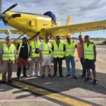 Nuestra primera visita oficial al Aeropuerto de Badajoz (LEBZ) Visita LEBZ